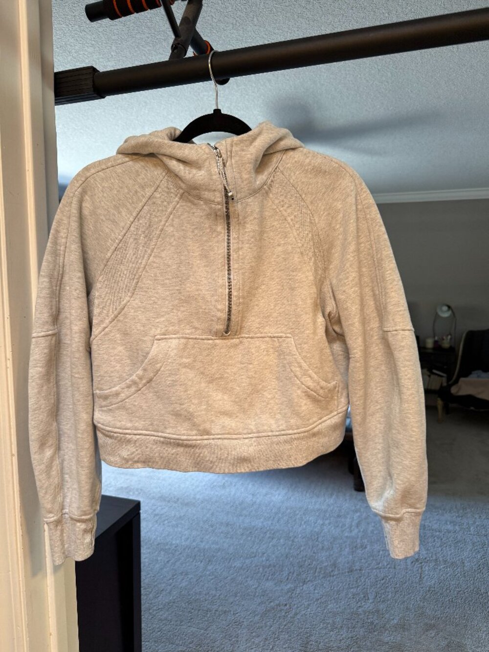 Lululemon Scuba Oversized Half-Zip Hoodie XS/S Light Grey